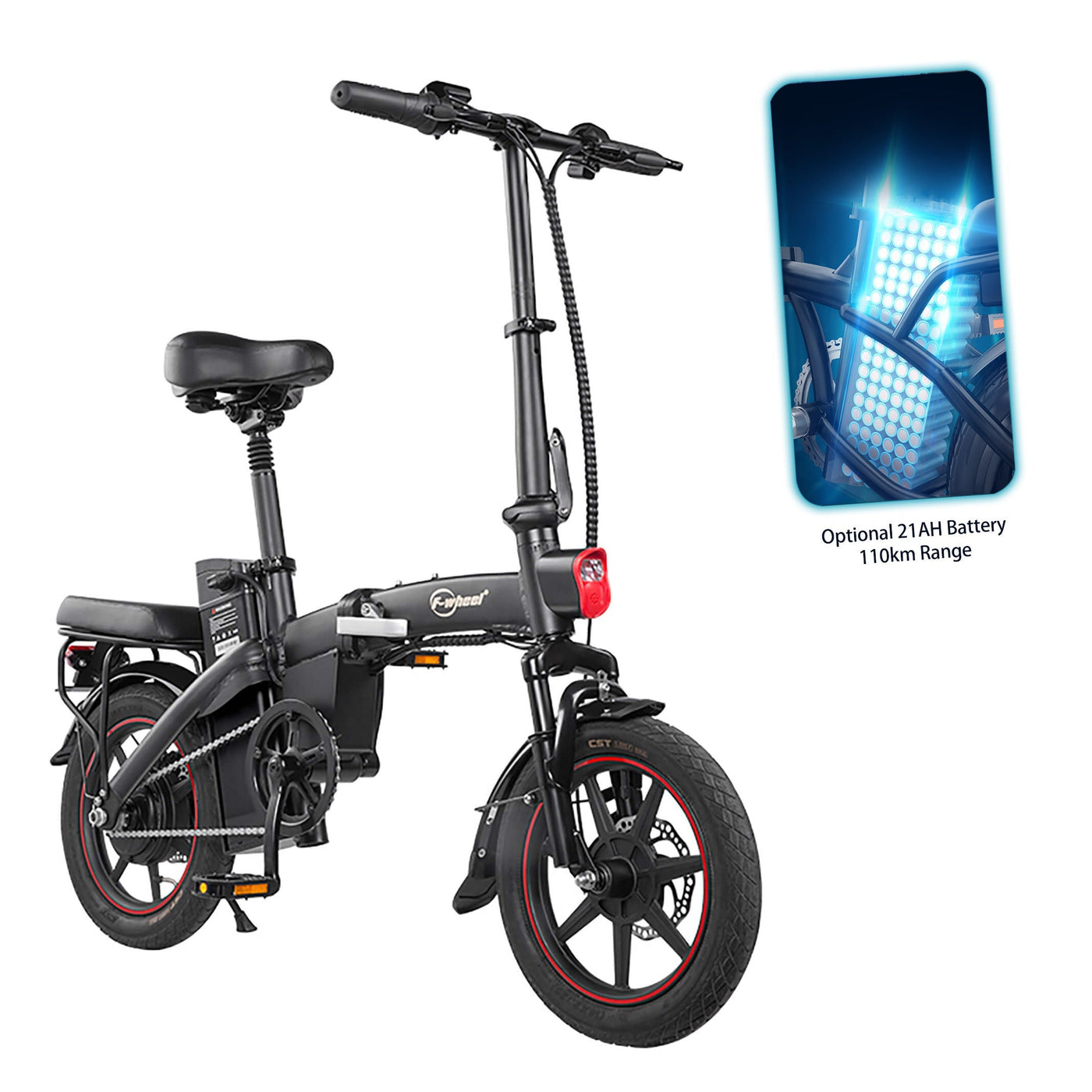 DYU A5 14 Inch Full Foldable Electric Bike