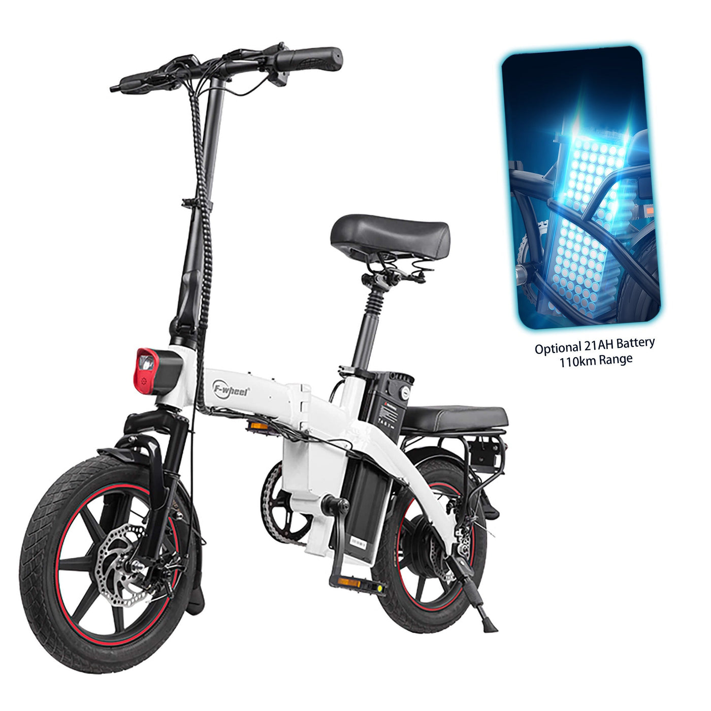 DYU A5 14 Inch Full Foldable Electric Bike