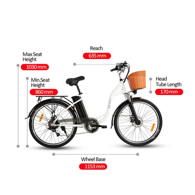 DYU C6 26 Inch City Electric Bike